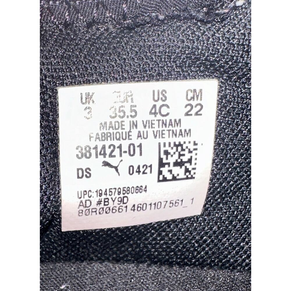 Puma Kids Size 4C Black Green Cantaloupe Pacer Future Allure Sneakers Casual - Picture 4 of 10